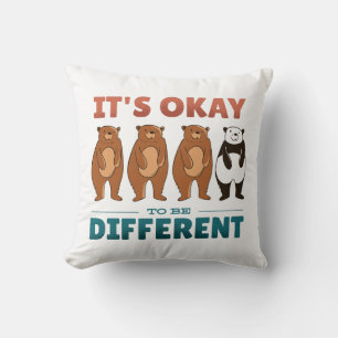 It's OK to be different Invitation Napkins Cushion