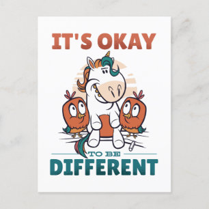 It's OK to be different Invitation Postcard
