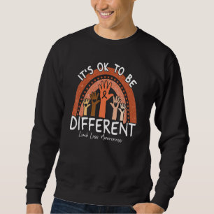 It's Ok To Be Different Limb Loss Awareness Orange Sweatshirt