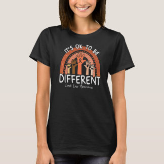 It's Ok To Be Different Limb Loss Awareness Orange T-Shirt