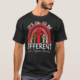 It's Ok To Be Different Long Q-T Syndrome Awarenes T-Shirt