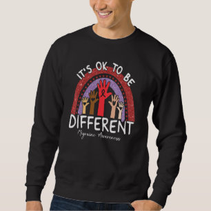 It's Ok To Be Different Migraine Awareness Purple Sweatshirt