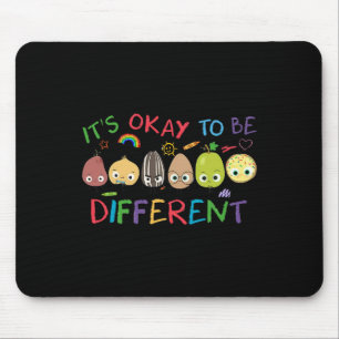 It's Ok To Be Different Motivational Autism Awaren Mouse Pad