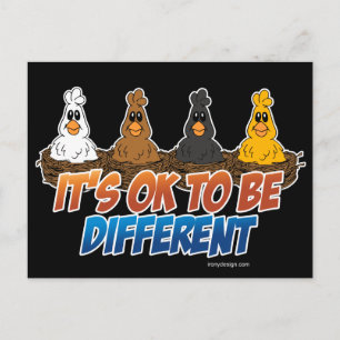 It's OK To be Different Postcard