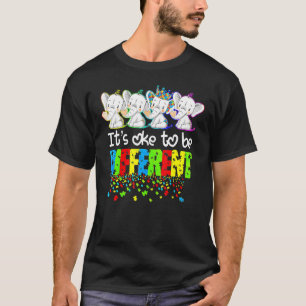 It's OK To Be Different Puzzle Elephant Autism Awa T-Shirt
