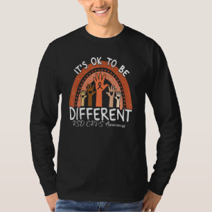 It's Ok To Be Different RSD CRPS Awareness Orange T-Shirt