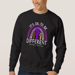 It's Ok To Be Different Sarcoidosis Awareness Purp Sweatshirt