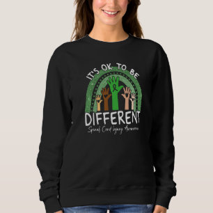 It's Ok To Be Different Spinal Cord Injury Awarene Sweatshirt