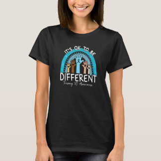 It's Ok To Be Different Trisomy 5Q Awareness Light T-Shirt