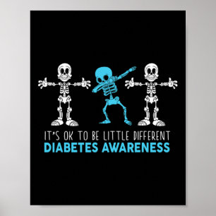 It's Ok To Be Little Different T1d Type 1 Diabetes Poster