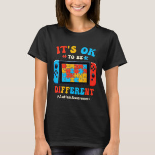 Its Ok To Different Video Game Gamer Boys Men Kids T-Shirt