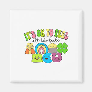 It's Ok To Feel All The Feels Groovy Lucky Charms  Magnet