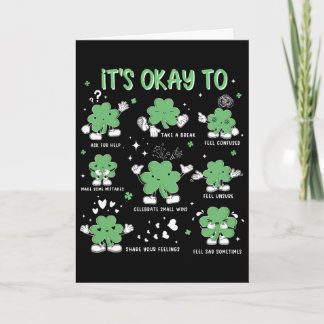 It's Ok To Feel Your Feelings St. Patrick's Day Sp Card