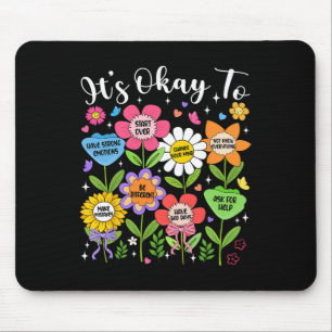 It's Ok To Make Mistakes Be Different Mental Healt Mouse Pad