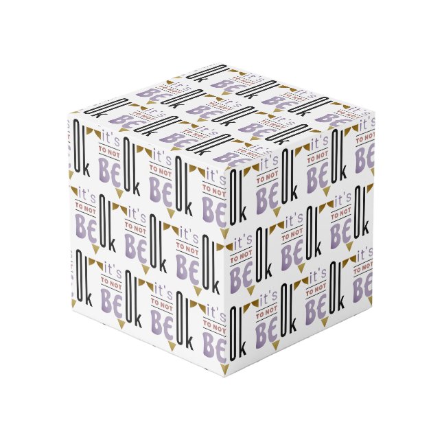 It's OK to not be OK Cube (Front Angled)