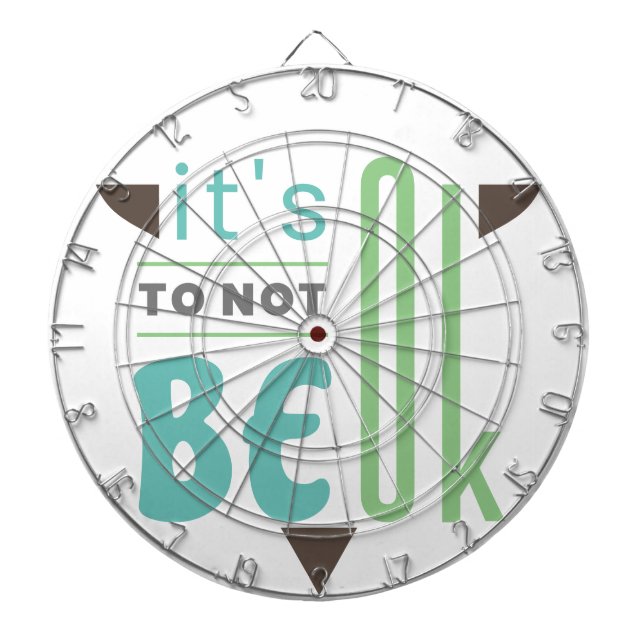 It's ok to not be ok dartboard (Front)