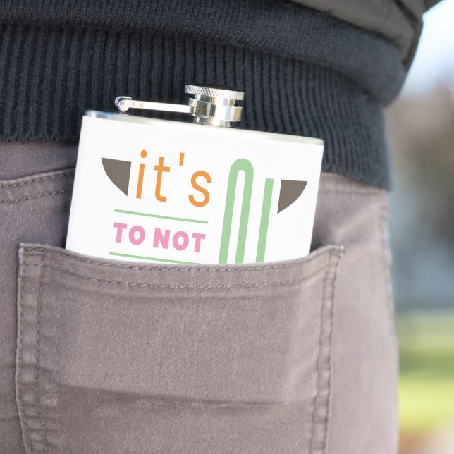 It's ok to not be ok hip flask (In Situ)