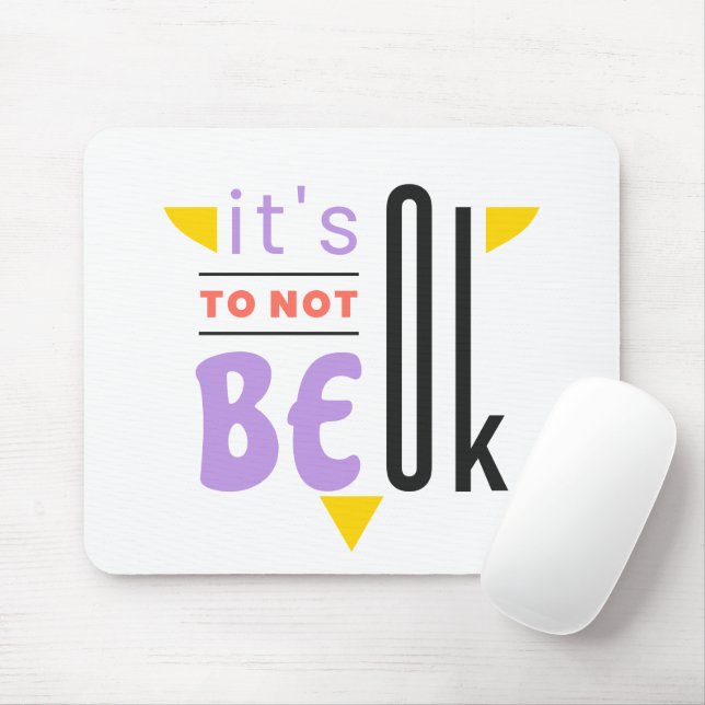 It's ok to not be ok Mousepad (With Mouse)