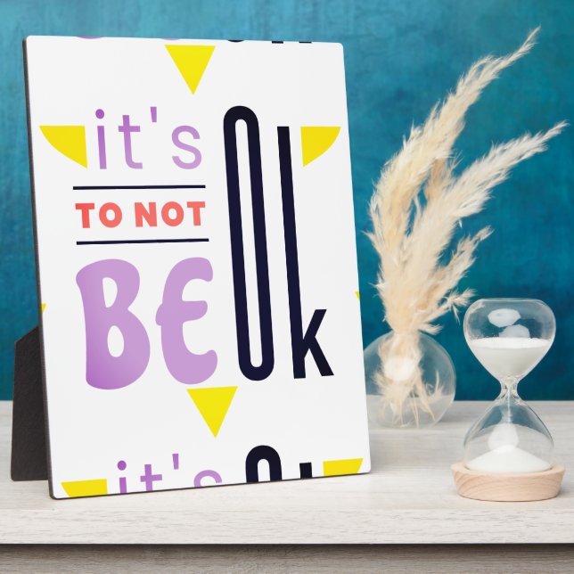 It's OK to not be OK Plaque (Side)