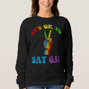 Its Ok To Say Gay Florida Its Ok To Say Gay Lgbt Sweatshirt