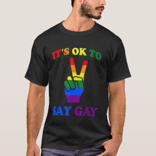 Its Ok To Say Gay Its Ok To Say Gay Lgbt Pride T-Shirt