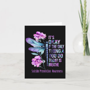 Its Okay If Only Thing You Can Today Is Breathe Bu Card