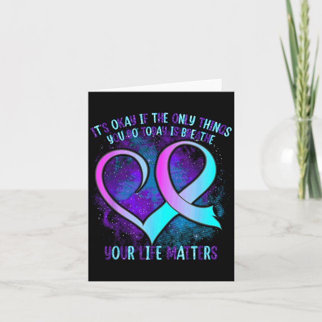 It's Okay If The Only Things You Do Today Is Breat Card (Front)