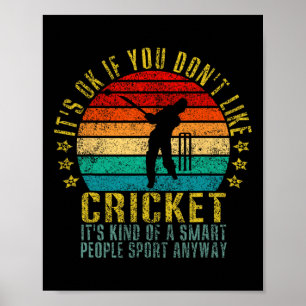 It's Okay If You Don't Like Cricket Smart People S Poster