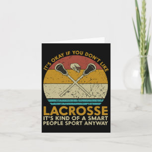 It's Okay If You Don't Like Lacrosse Funny Vintage Card