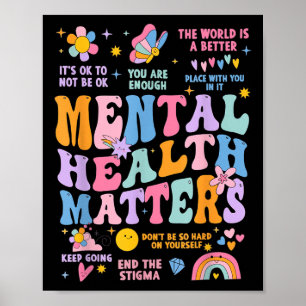 Its Okay Mental Health S Awareness End The Stigma Poster