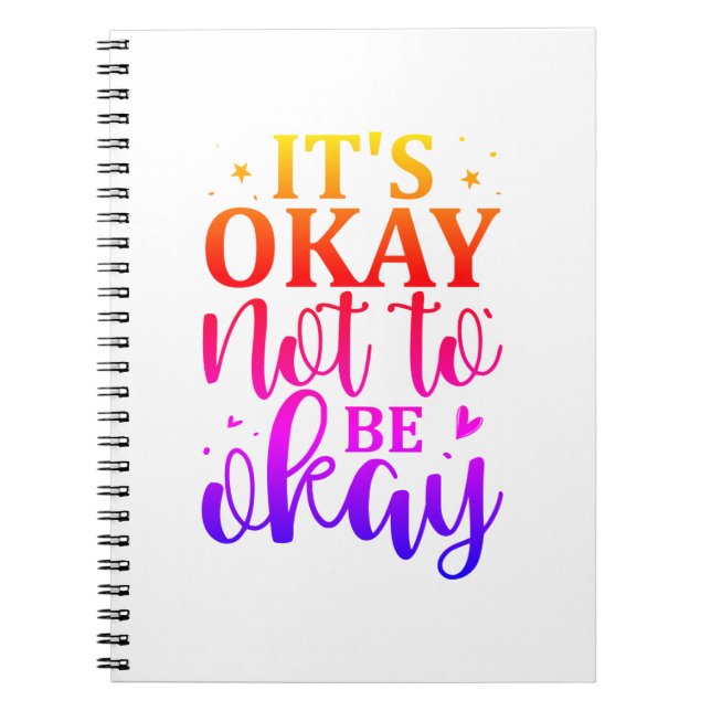 It's okay not to be okay notebook (Front)