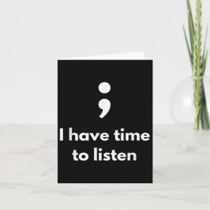 Its Okay Not To Be Okay Semicolon Mental Health Aw Card