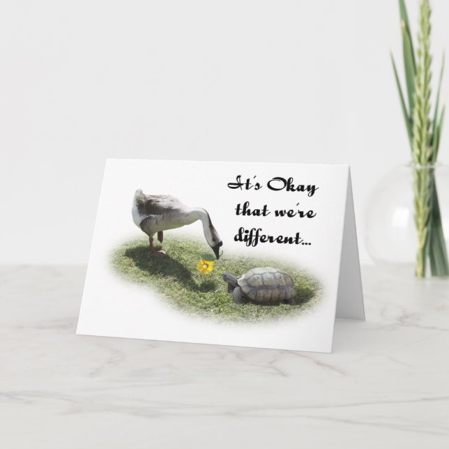 It's Okay That We're Different... Card (Front)
