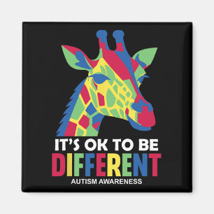 It's Okay To Be Different Autism Awareness Autist Magnet