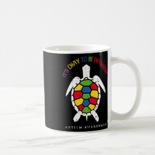 Its Okay To Be Different Autism Awareness Turtle B Coffee Mug