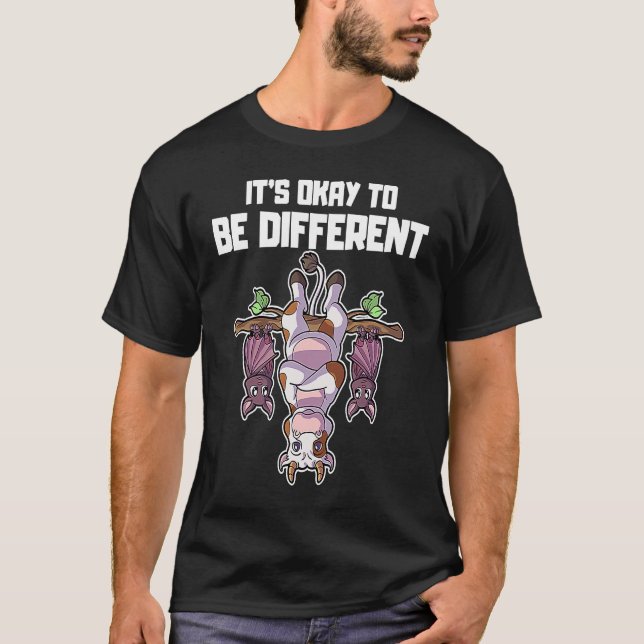 It's okay to be different Sei Anders Cow Bat  3 T-Shirt (Front)