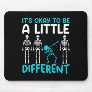It's Okay To Different Teal Tourette Syndrome Awar Mouse Pad