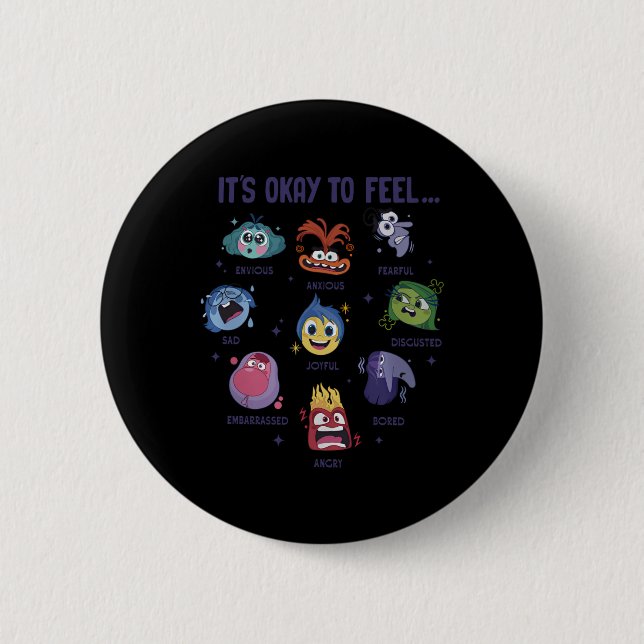 It's Okay To Feel All The Feels  6 Cm Round Badge (Front)
