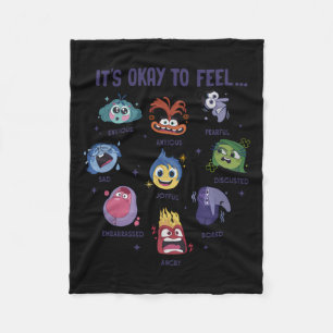 It's Okay To Feel All The Feels Fleece Blanket