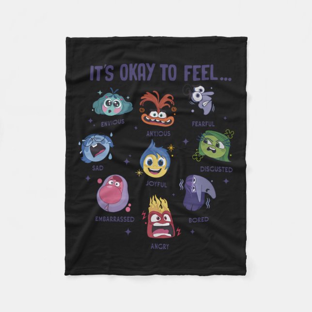 It's Okay To Feel All The Feels  Fleece Blanket (Front)