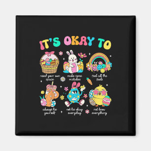 It's Okay To Feel Counsellor Easter School Psychol Magnet
