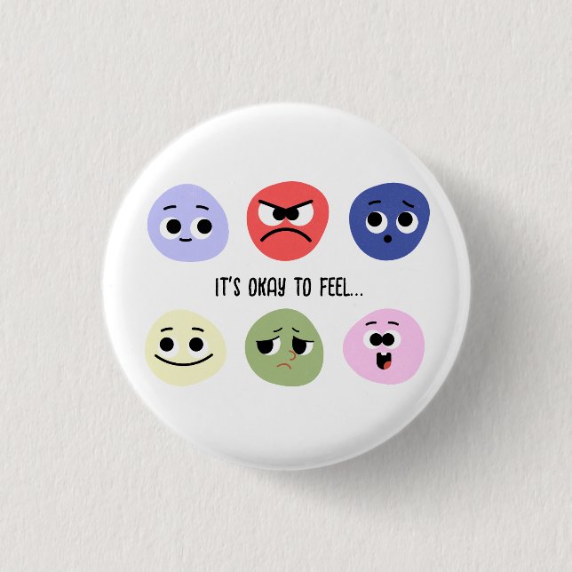 It's okay to have emption 3 cm round badge (Front)