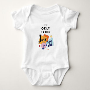 It's Okay to Like Jazz Baby Bodysuit