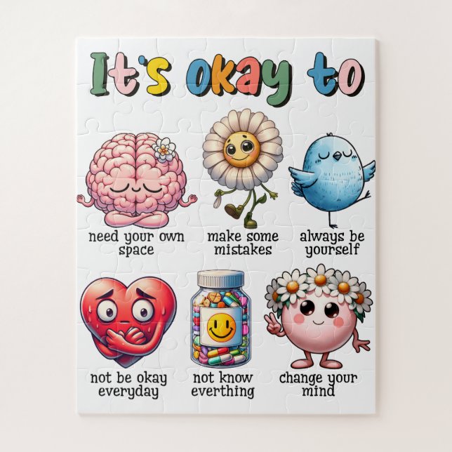 It's Okay To Not Be Okay Jigsaw Puzzle (Vertical)