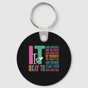 Its Okay To Not Be Okay Mental Health Awareness Mo Key Ring