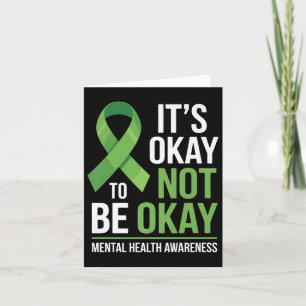Its Okay To Not Be Okay Mental Health Awareness Ri Card