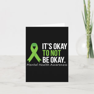 Its Okay To Not Be Okay Mental Health Awareness Ri Card