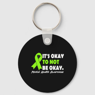 Its Okay To Not Be Okay Ribbon Mental Health Aware Key Ring