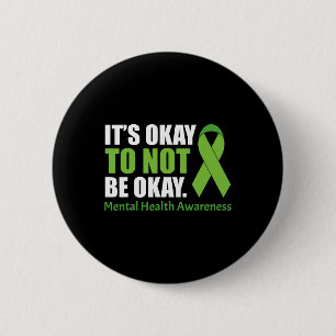 Its Okay To Not Be Okay Saint Dymphna Mental Healt 6 Cm Round Badge