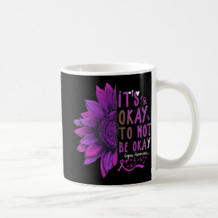 Its Okay To Not Be Okay Sunflower Lupus Awareness  Coffee Mug